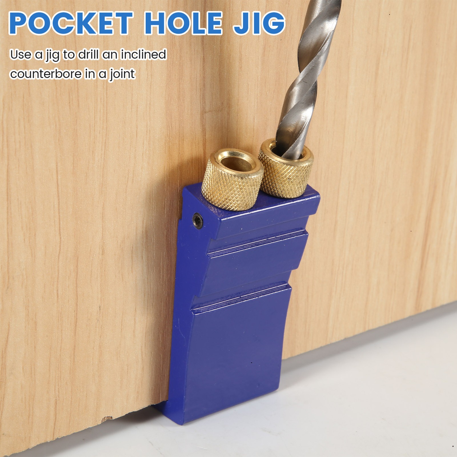 Hole Jig Kit, Hole Drill Guide Jig Set for 15?? Angled Holes, for6349