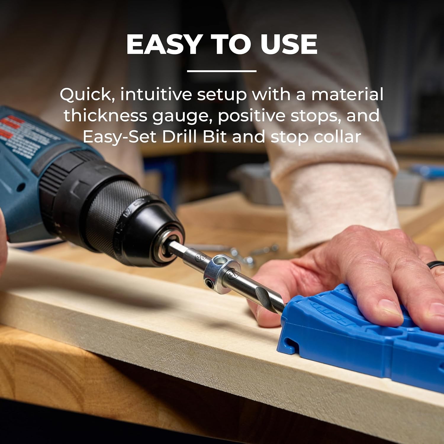 Pocket-Hole Jig 320 with Classic 2 Inch Face Clamp – Small, Durable Jig