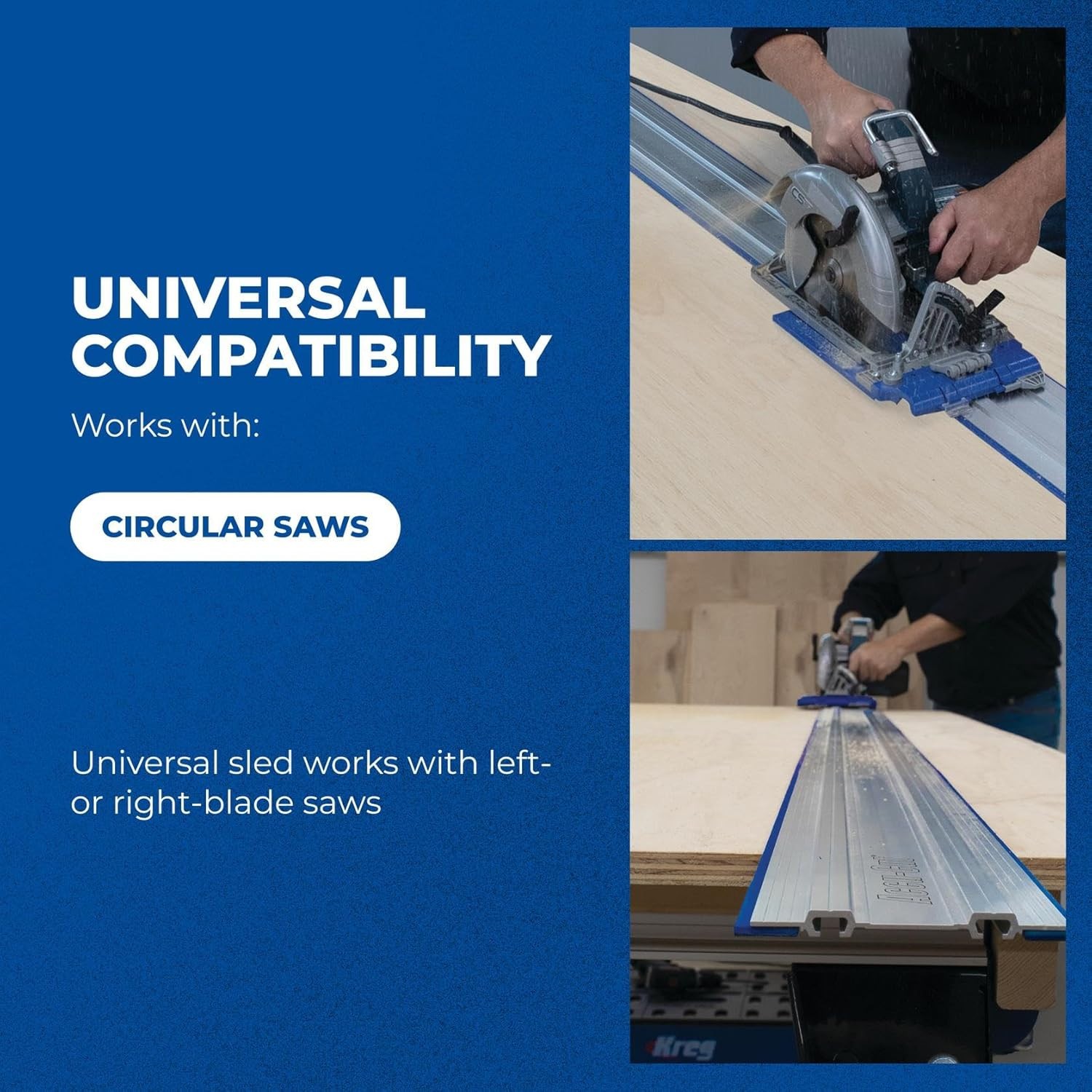 Kreg KMA3700 Accu-Cut XL – Universal Track Saw Guide System – Cuts up to 100″ Lo