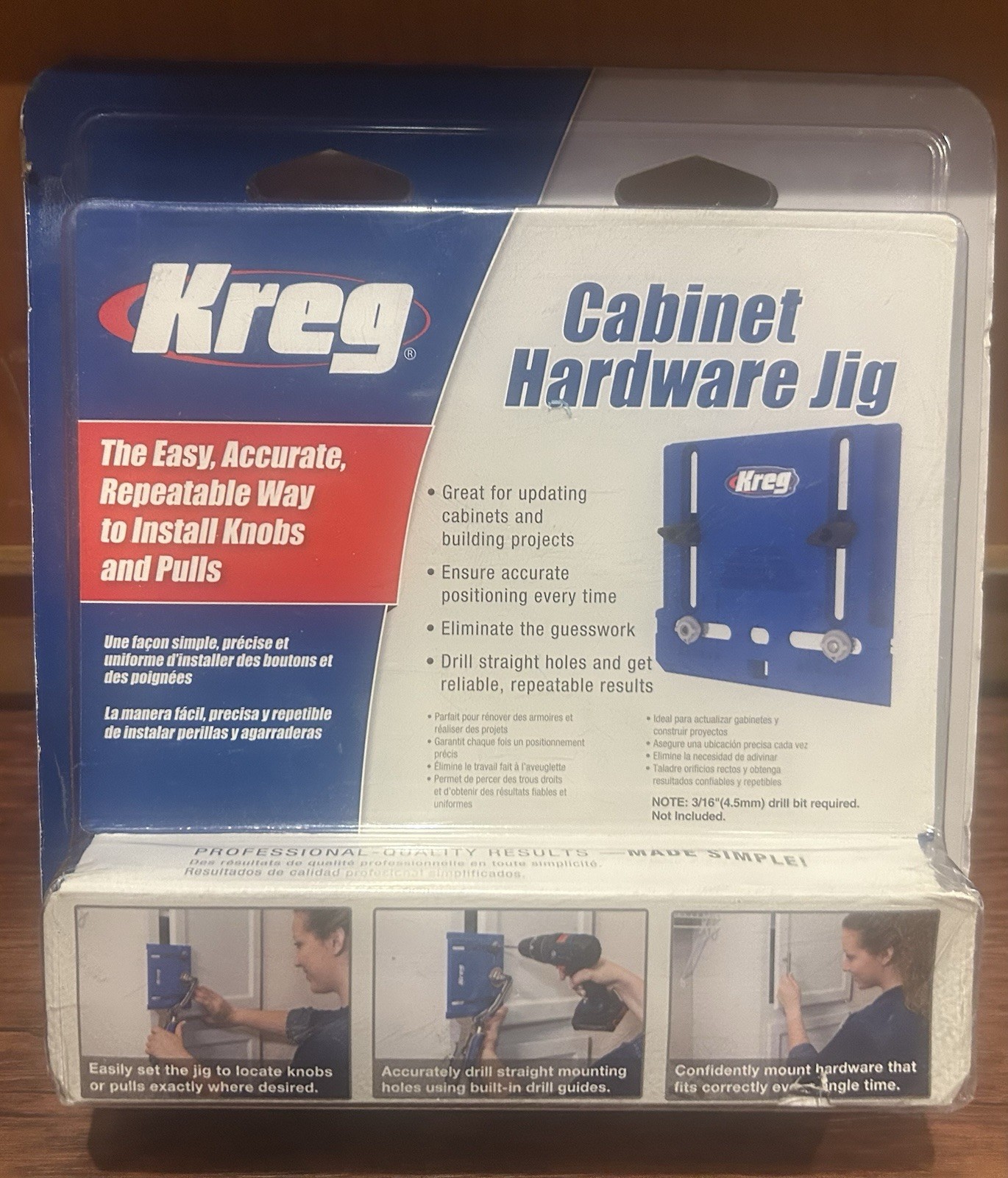 NEW KREG Cabinet Hardware Jig – Knobs & Pulls Installation Adjustable KHI-PULL